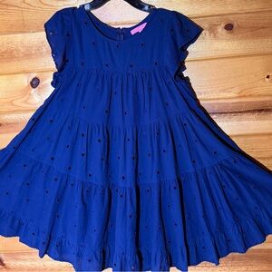 Simply Southern Royal Blue Pineapple Mini Dress
